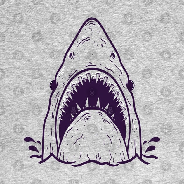 Shark head Design T-shirt STICKERS CASES MUGS WALL ART NOTEBOOKS PILLOWS TOTES TAPESTRIES PINS MAGNETS MASKS by TORYTEE